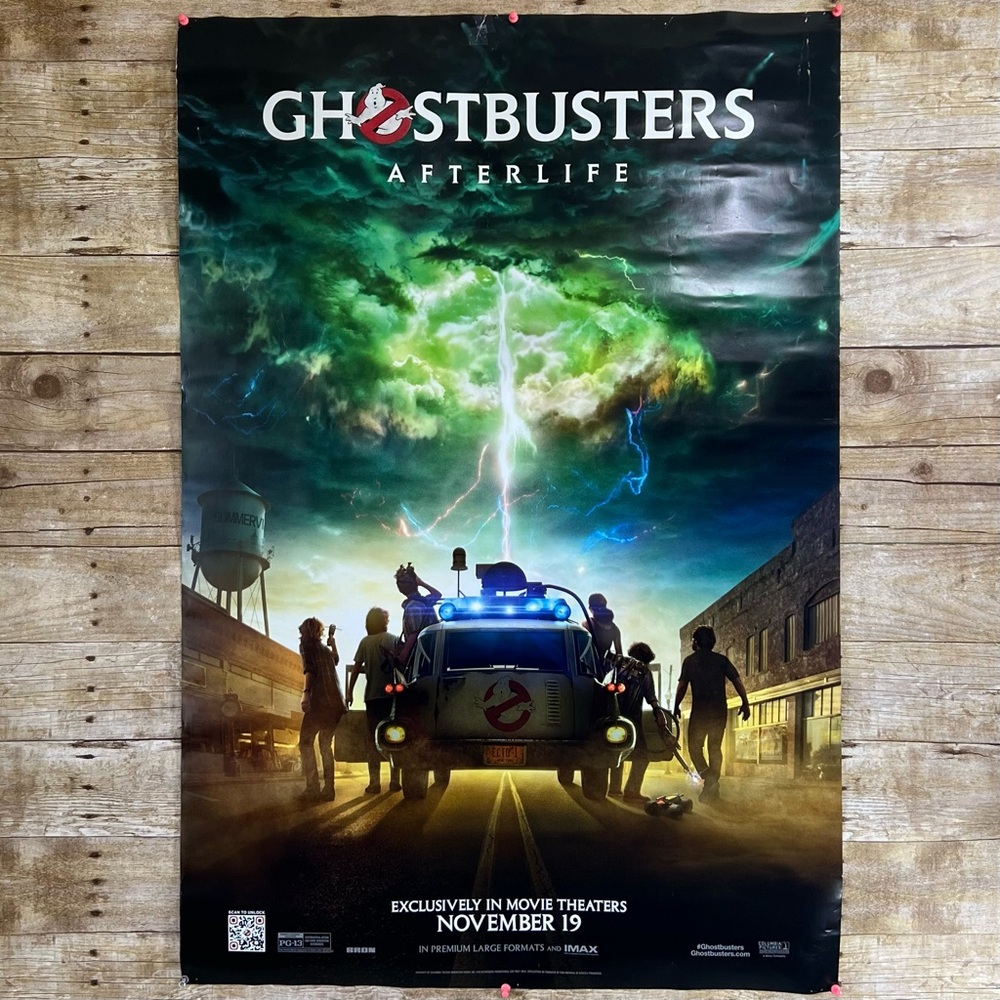 Ghostbusters Afterlife Movie Poster Original DS‎ 27x40 2021 Ecto-1 Theater Promo